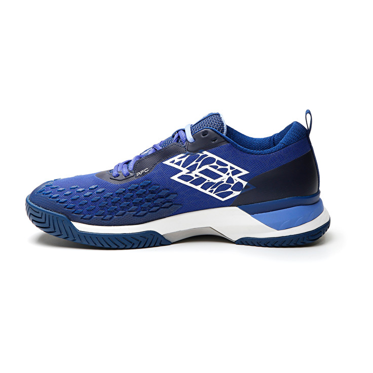 Men Lotto Raptor Hyperpulse 100 Spd Tennis Shoes Royal / White / Blue | 82603-TGMQ