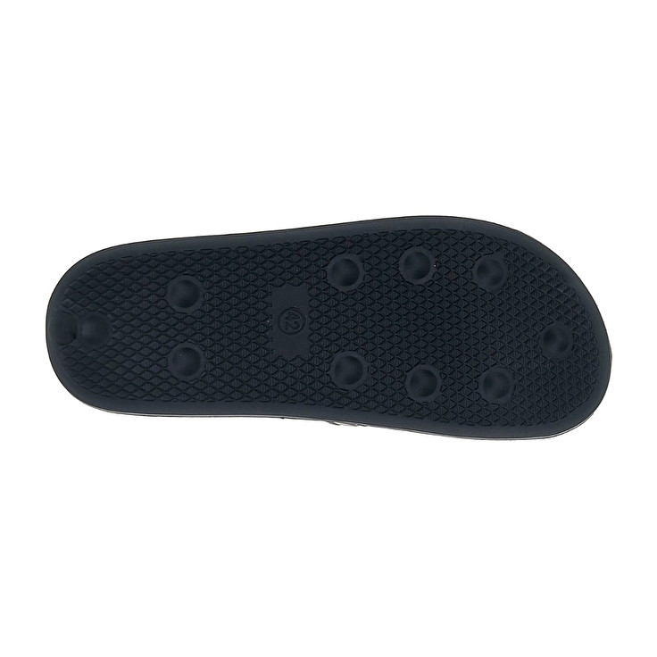 Men Lotto Rico Strap Ii Slippers Black / Silver | 83942-ULKZ