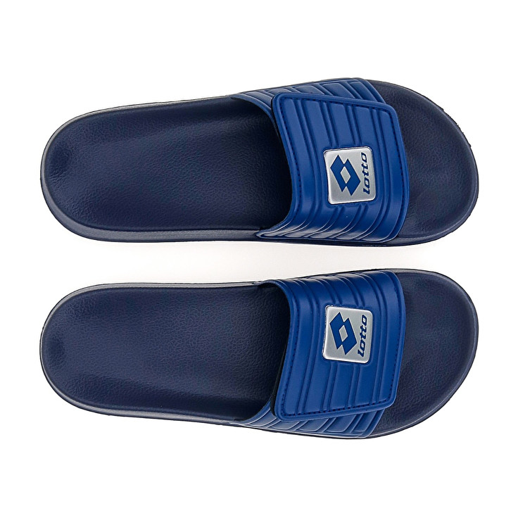 Men Lotto Rico Strap Ii Slippers Blue / Blue / Silver | 59467-VSWY