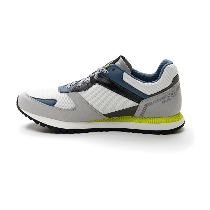 Men Lotto Runner Plus '95 Amf V Sneakers White / Blue / Grey | 42706-ULMT