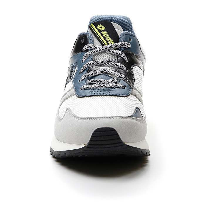 Men Lotto Runner Plus '95 Amf V Sneakers White / Blue / Grey | 42706-ULMT