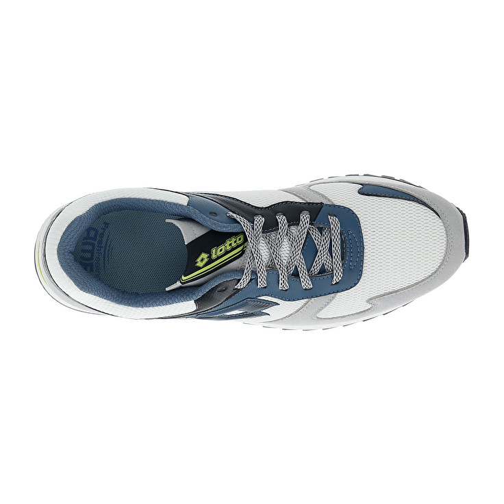 Men Lotto Runner Plus '95 Amf V Sneakers White / Blue / Grey | 42706-ULMT