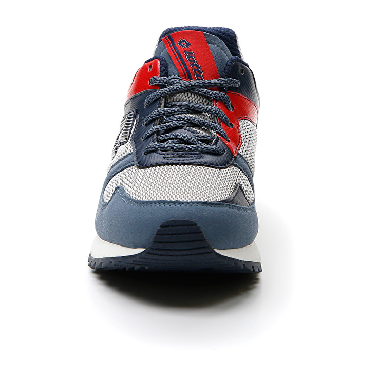 Men Lotto Runner Plus '95 Amf V Sneakers Grey / Blue / Blue | 52376-DRXS