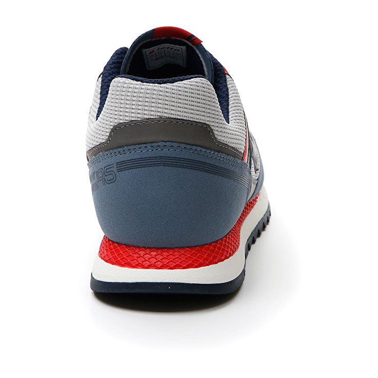 Men Lotto Runner Plus '95 Amf V Sneakers Grey / Blue / Blue | 52376-DRXS