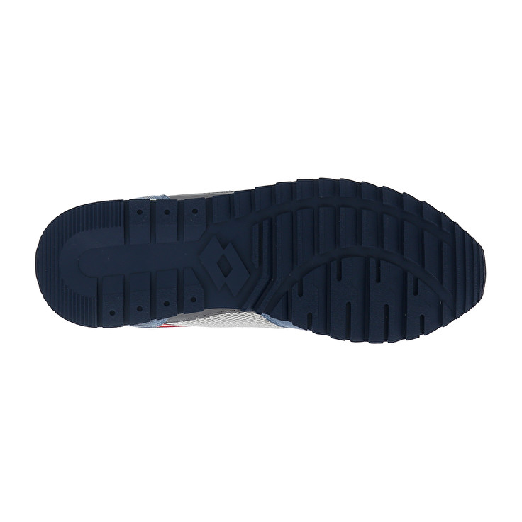 Men Lotto Runner Plus '95 Amf V Sneakers Grey / Blue / Blue | 52376-DRXS