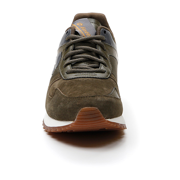 Men Lotto Runner Plus '95 Iv Sue Sneakers Dark / Olive / Light | 34281-EKLY