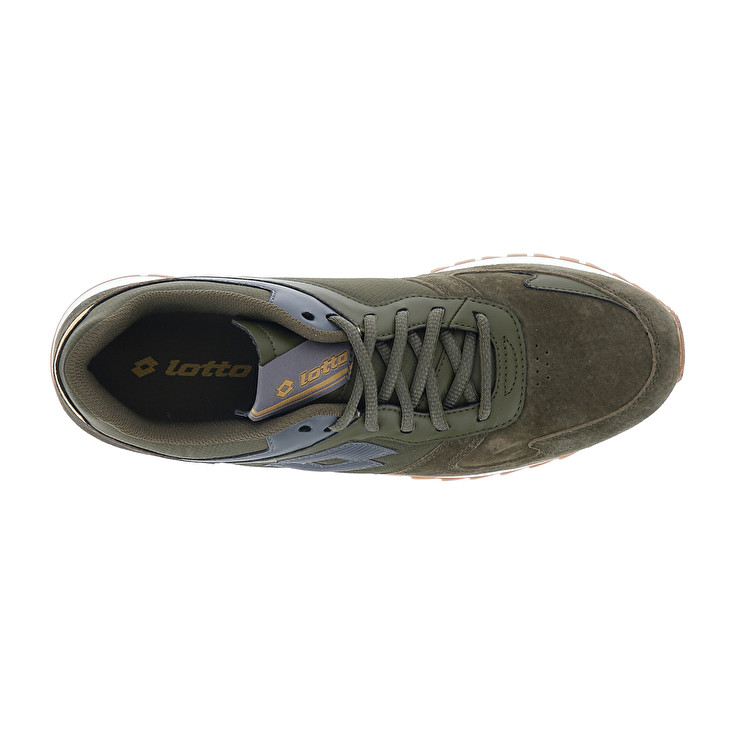 Men Lotto Runner Plus '95 Iv Sue Sneakers Dark / Olive / Light | 34281-EKLY