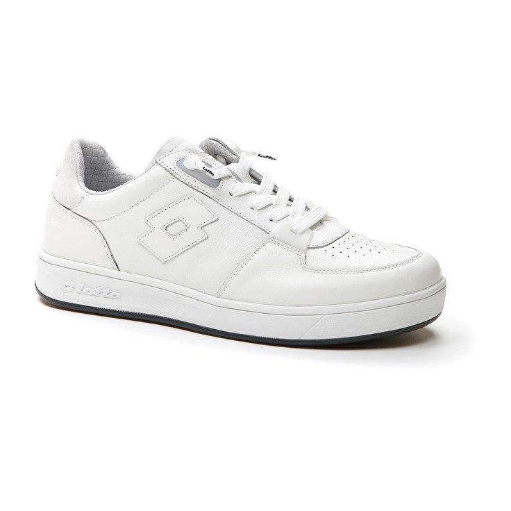 Men Lotto Signature Low Leggenda White | 62104-HCIU