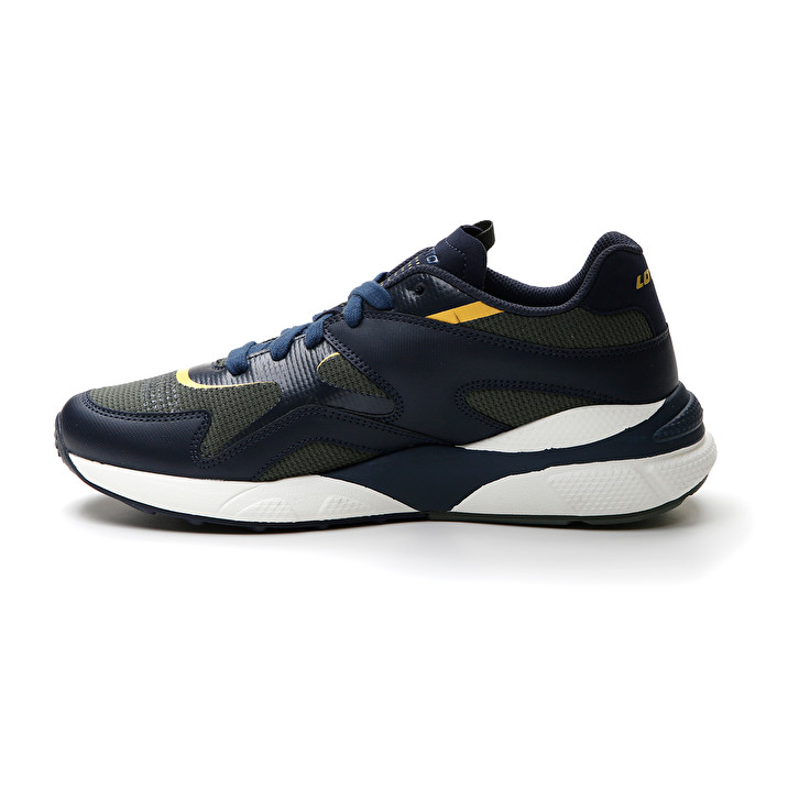 Men Lotto Sirius '95 Amf Sneakers Dark / Blue / Green / Gold | 63428-UKTX
