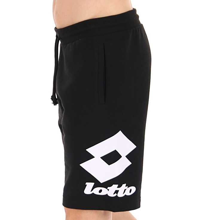 Men Lotto Smart Iii Bermuda Shorts Black | 18632-OQBC