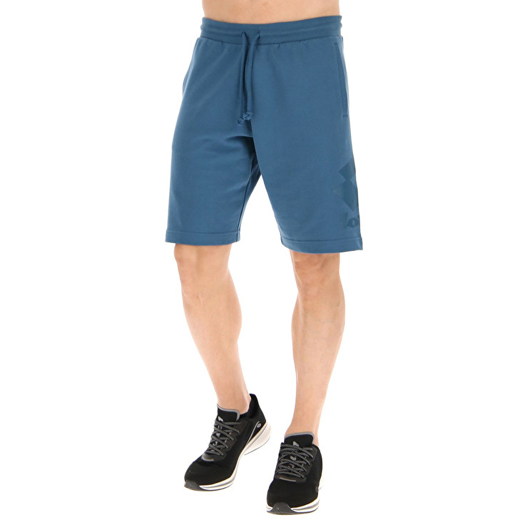 Men Lotto Smart Iii Bermuda Shorts Blue / Coral | 25914-MWBF