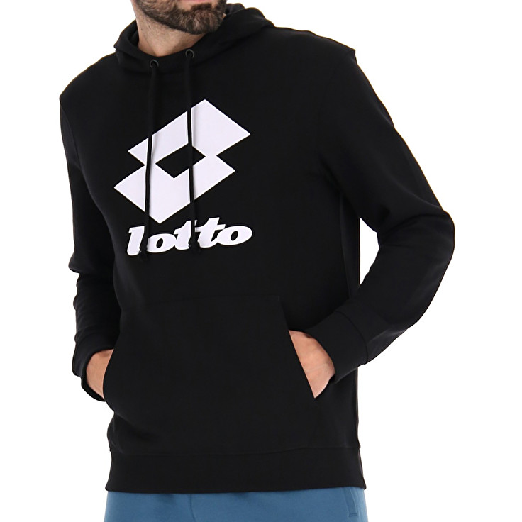 Men Lotto Smart Iii Hd Sweatshirts Black | 76932-TACJ