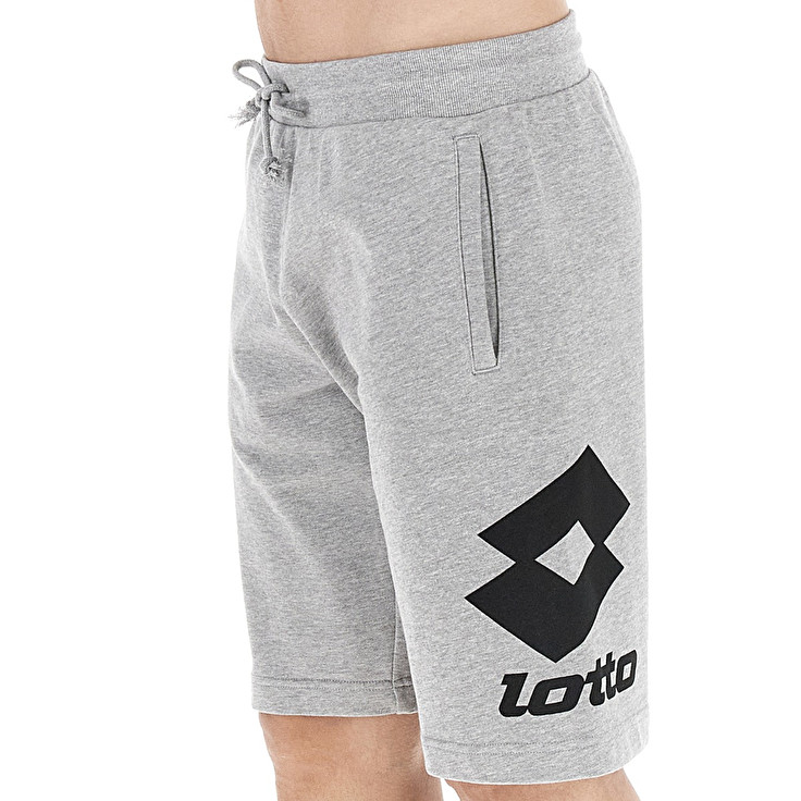 Men Lotto Smart Iv Bermuda 2 Mel Shorts Grey | 75243-YVGM