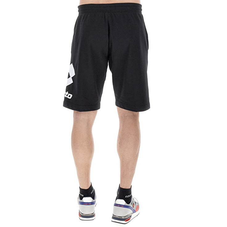 Men Lotto Smart Iv Bermuda 2 Shorts Black | 27360-JVFW