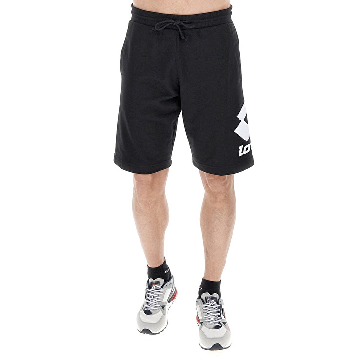 Men Lotto Smart Iv Bermuda 2 Shorts Black | 27360-JVFW