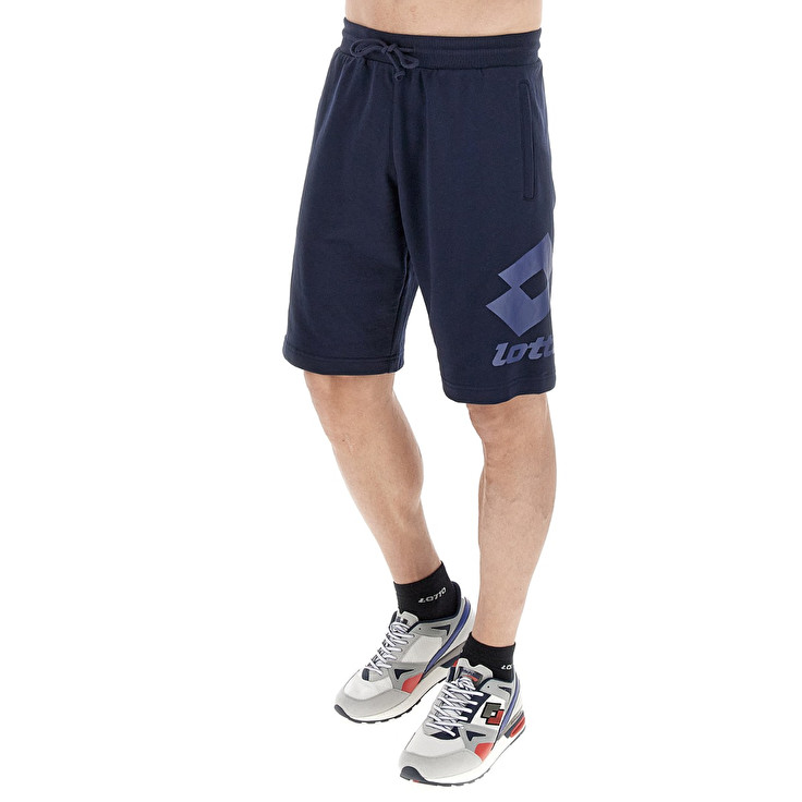 Men Lotto Smart Iv Bermuda 2 Shorts Navy / Blue | 69501-THDW