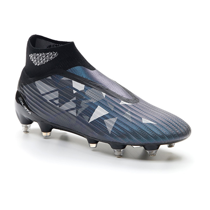 Men Lotto Solista 100 Iv Gravity Sgx Soccer Shoes Grey / Blue | 08947-SZLJ