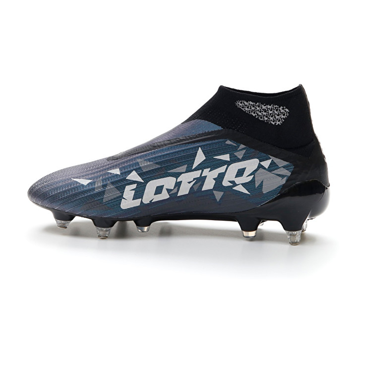 Men Lotto Solista 100 Iv Gravity Sgx Soccer Shoes Grey / Blue | 08947-SZLJ