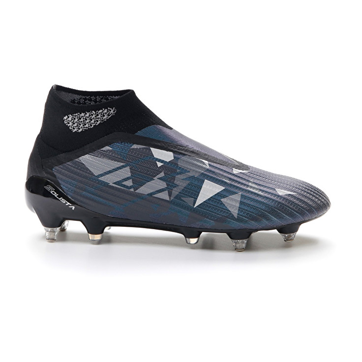 Men Lotto Solista 100 Iv Gravity Sgx Soccer Shoes Grey / Blue | 08947-SZLJ