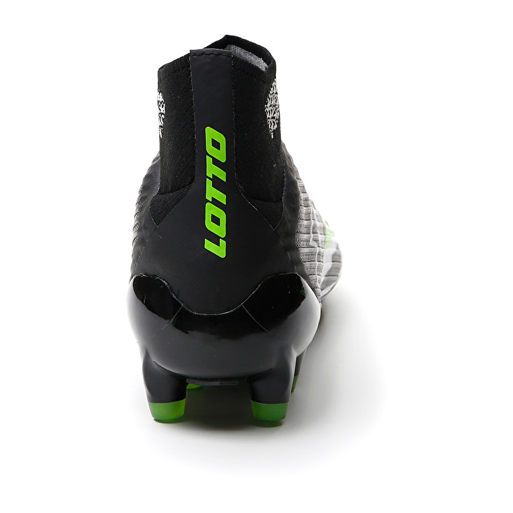 Men Lotto Solista 100 Vi Gravity Fg Soccer Shoes Black / White / Green | 53294-NPCT