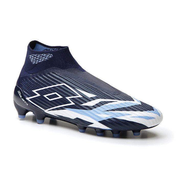 Men Lotto Solista 100 Vi Gravity Fg Soccer Shoes Navy / Blue / White / Blue | 26589-GSBF
