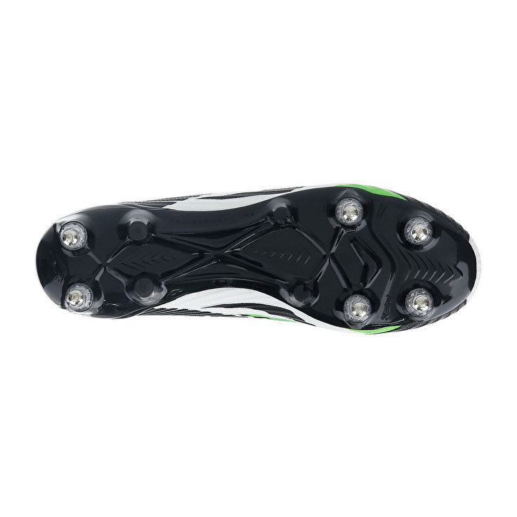 Men Lotto Solista 100 Vi Gravity Sgx Soccer Shoes Black / White / Green | 74015-ZAMS