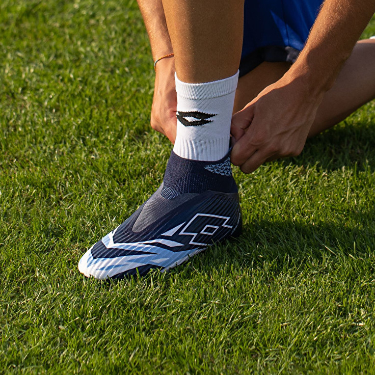 Men Lotto Solista 100 Vi Gravity Sgx Soccer Shoes Navy / Blue / White / Blue | 84765-PMBF