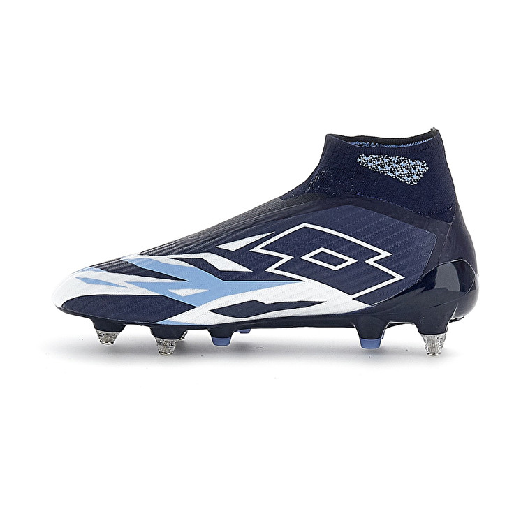 Men Lotto Solista 100 Vi Gravity Sgx Soccer Shoes Navy / Blue / White / Blue | 84765-PMBF