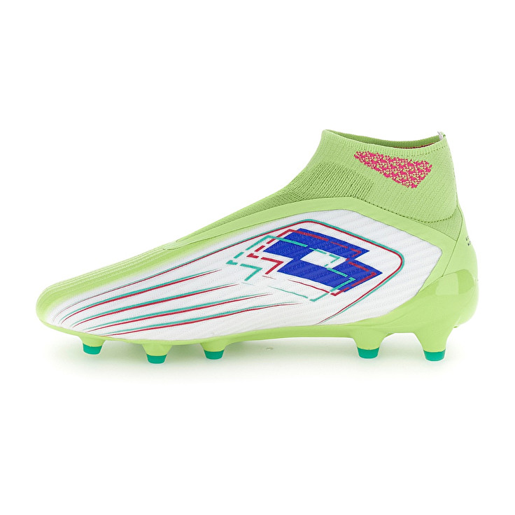 Men Lotto Solista 100 Viii Gravity Fg Soccer Shoes White / Green | 14290-TURI