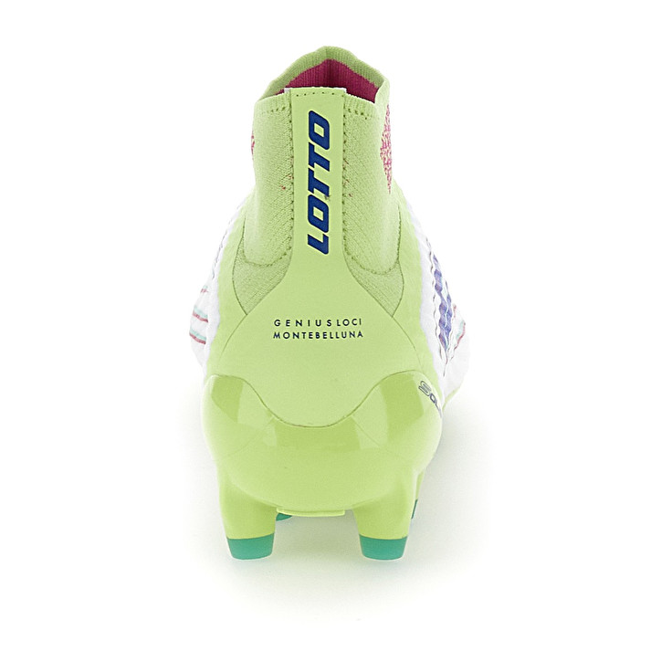 Men Lotto Solista 100 Viii Gravity Fg Soccer Shoes White / Green | 14290-TURI