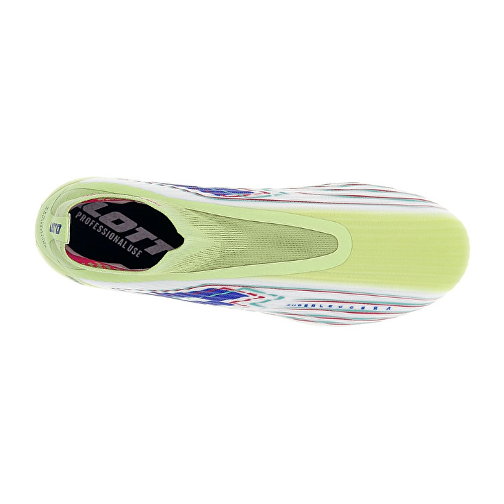 Men Lotto Solista 100 Viii Gravity Fg Soccer Shoes White / Green | 14290-TURI