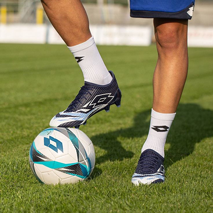 Men Lotto Solista 200 Vi Fg Soccer Shoes Navy / Blue / White / Blue | 25938-WVFA