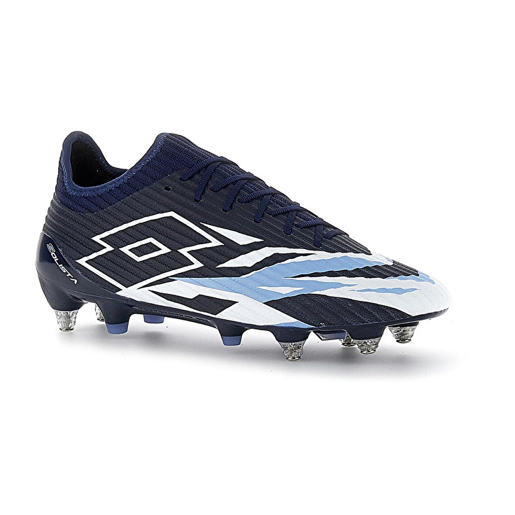 Men Lotto Solista 200 Vi Sgx Soccer Shoes Navy / Blue / White / Blue | 32594-VDCP