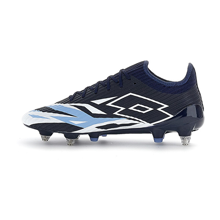 Men Lotto Solista 200 Vi Sgx Soccer Shoes Navy / Blue / White / Blue | 32594-VDCP