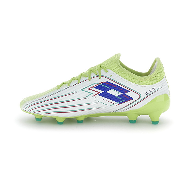 Men Lotto Solista 200 Viii Fg Soccer Shoes White / Green | 45312-GFLX
