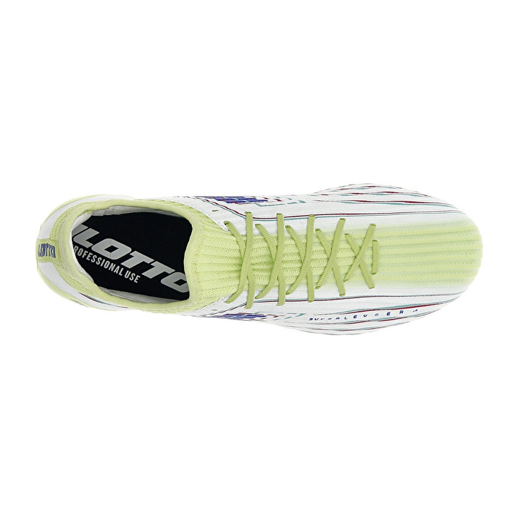 Men Lotto Solista 200 Viii Fg Soccer Shoes White / Green | 45312-GFLX