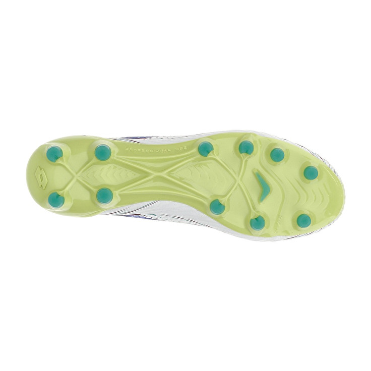 Men Lotto Solista 200 Viii Fg Soccer Shoes White / Green | 45312-GFLX