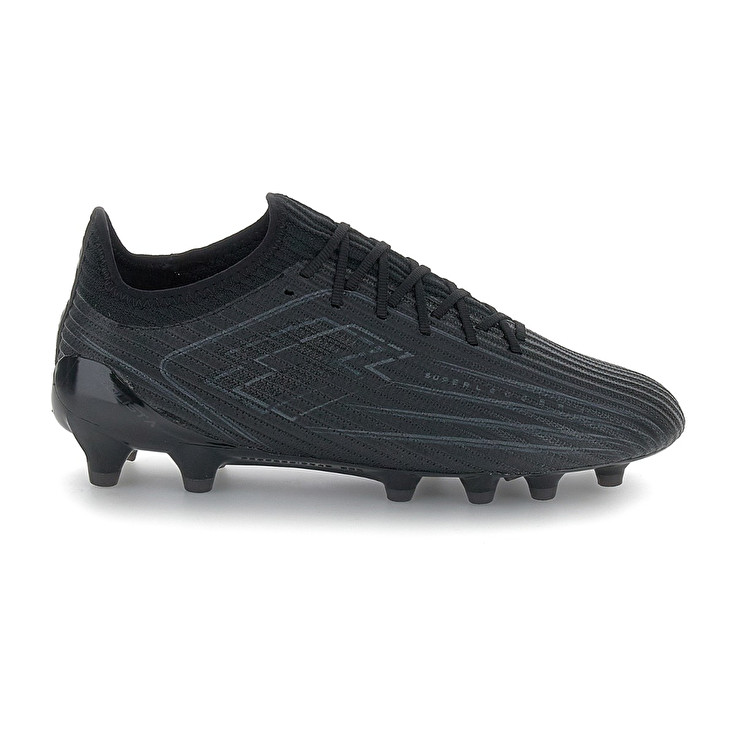 Men Lotto Solista 200 Viii Fg Soccer Shoes Black | 03745-IMVP