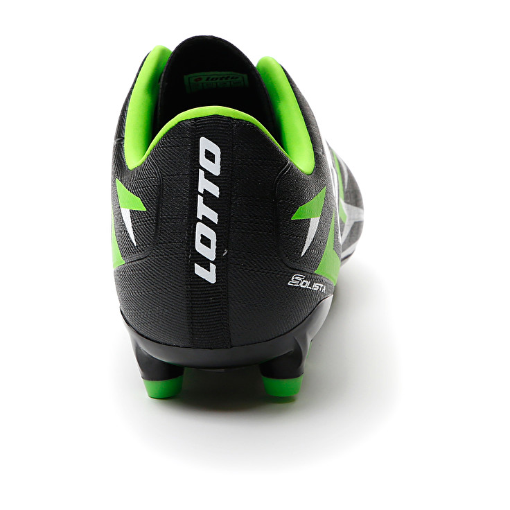 Men Lotto Solista 700 Vi Fg Soccer Shoes Black / White / Green | 57269-NKBM