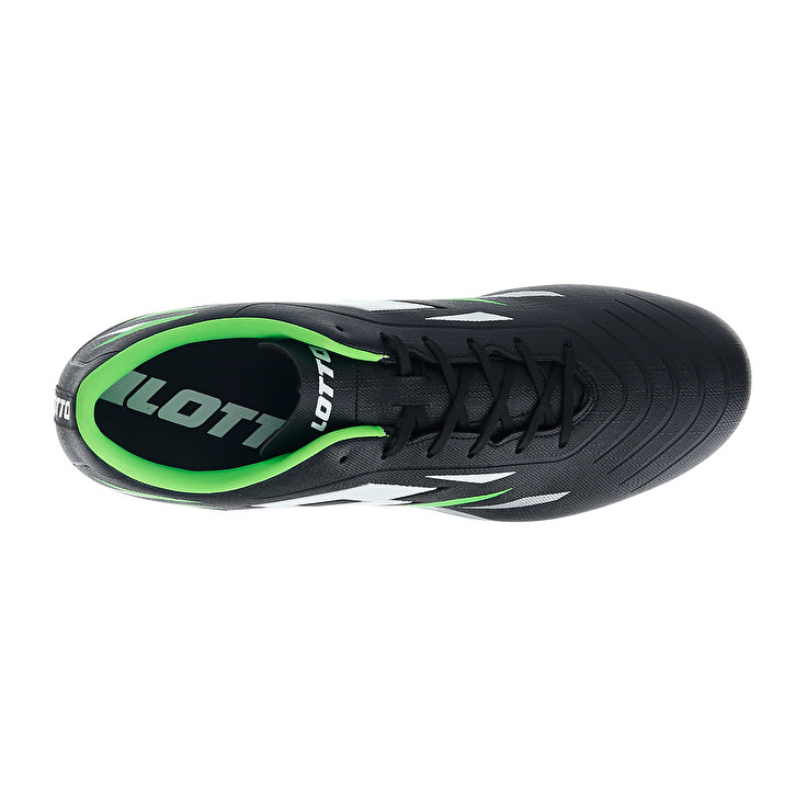 Men Lotto Solista 700 Vi Fg Soccer Shoes Black / White / Green | 57269-NKBM