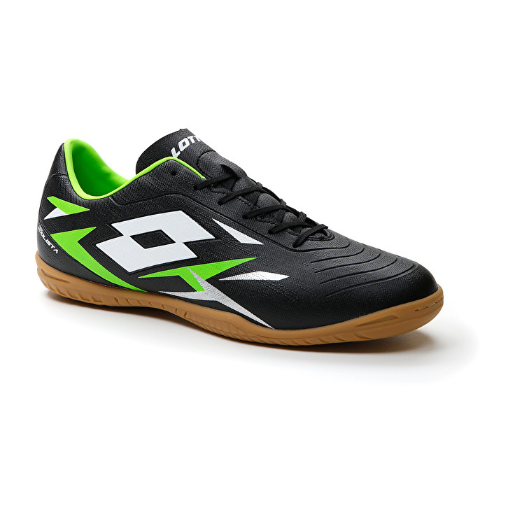 Men Lotto Solista 700 Vi Id Soccer Shoes Black / Green | 78246-ULGS