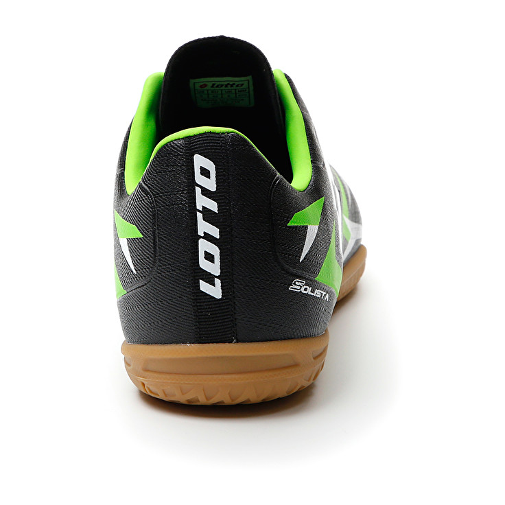 Men Lotto Solista 700 Vi Id Soccer Shoes Black / Green | 78246-ULGS