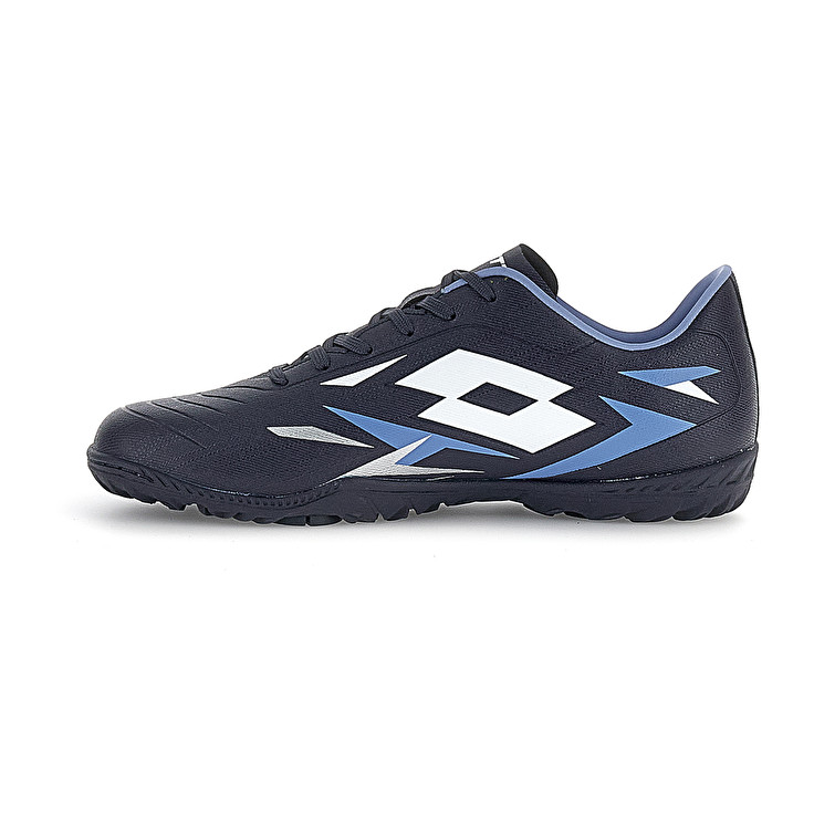 Men Lotto Solista 700 Vi Tf Soccer Shoes Black / Blue | 83254-IRED