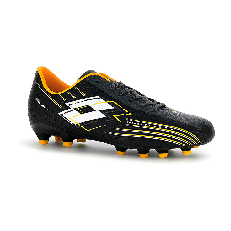 Men Lotto Solista 700 Vii Fg Soccer Shoes Black / Yellow | 96045-AHBY