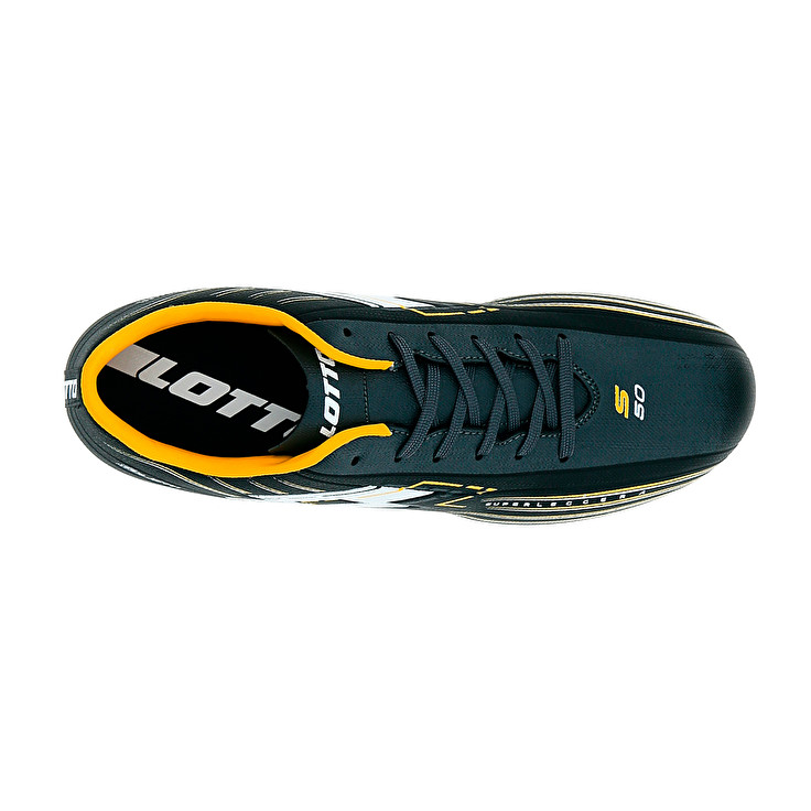 Men Lotto Solista 700 Vii Fg Soccer Shoes Black / Yellow | 96045-AHBY
