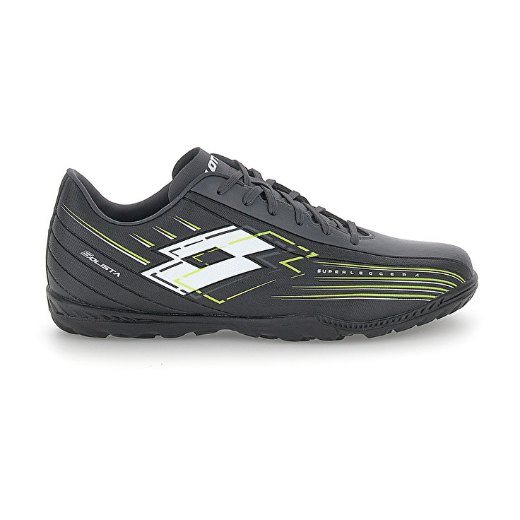 Men Lotto Solista 700 Viii Tf Soccer Shoes Grey / Green | 41786-ZRGK