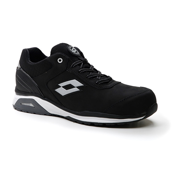 Men Lotto Speed 200 S3 Safety Shoes Black | 05812-IFKR
