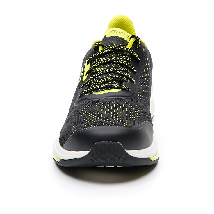 Men Lotto Speedevo 100 Running Shoes Black / Green | 40925-SKWQ
