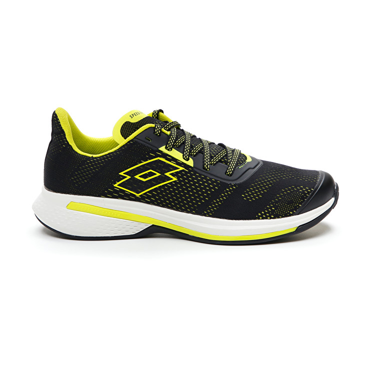 Men Lotto Speedevo 100 Running Shoes Black / Green | 40925-SKWQ