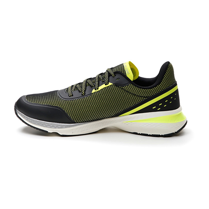 Men Lotto Speedevo 500 Ii Running Shoes Black / Green | 02678-NGTV